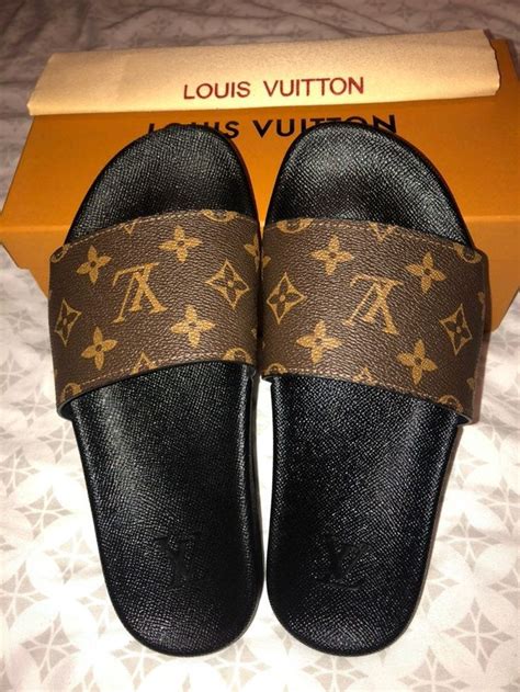 lv fuzzy slides|Women's Mules & Slides .